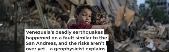 A June 24, 2026, earthquake shook buildings to the ground, trapping and killing people in Caracas, Venezuela, and nearby communities. Manaure Quintero/AFP via Getty Images